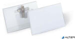 DURABLE Névkitűző, csíptetővel és tűvel, 54x90 mm, DURABLE (810119) - alter