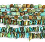  Turcoaz de Arizona Neregulat Margele Pietre Semipretioase pentru Bijuterii 1, 5-10 x 5-15 mm