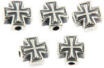 Charm Argint S999 Crucea Ordinul Crucii lui Hristos - 8 x 8 mm - 1 Buc - concepttropic - 34,50 RON