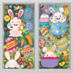 Walplus Sticker PVC - Happy Bunnies Easter Windows Clings