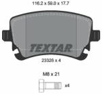 TEXTAR set placute frana, frana disc TEXTAR Q+ 2332611 (2332611)