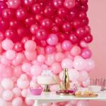 Ginger Ray Perete din baloane - ombre roz