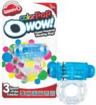 Screaming O Screaming Color Pop - vibrációs péniszgyűrű (átlátszó-kék) - vagyaim