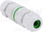 Tracon Tömítő szelencés kábeltoldó fehér 0.5-1.5 mm2 IP68 16A (CST15W)