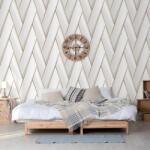 Dutch Wallcoverings Tapet „Geometric, alb și auriu 7100M348.00 (442573)