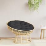 vidaXL Pernă rotundă negru, Ø 100 x11 cm, țesătură Oxford (361969)