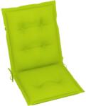 vidaXL Perne scaun cu spătar scund, 2 buc. , verde, 100x50x7 cm, textil (314311)