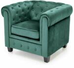 Halmar ERIKSEN fotel sötétzöld / fekete