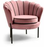 Halmar ANGELO fotel rózsaszín / fekete - sprintbutor
