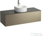 Laufen Sonar 117, 5x45, 5x34 cm-es 1 fiókos alsószekrény csaptelep és mosdó kivágással H812340, H812341, H812342, H812343 mosdókhoz, Titanium&Nero Marquina H4054250341421 (H4054250341421)