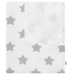 4home New Baby Aleză impermeabilă din flanel Steluțe albă, 57 x 47 cm