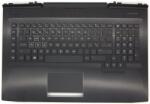 HP Omen 17T-AN0, 17-AN1, gyári új Portugál háttér-világításos fekete billentyűzet modul touchpaddal (150W, kis Center-Pin nyílás) (L14993-131)