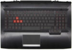 HP Omen 17-AN000, 17T-AN000, 17T-AN100 gyári új fekete-piros magyar háttér-világításos billentyűzet modul touchpaddal (150W, kis Center-Pin DC nyílás) (931691-211)