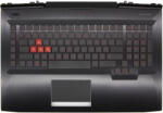 HP Omen 17-AN000, 17-AN100, 17T-AN000, 17T-AN100 gyári új fekete-piros gyári új magyar háttér-világításos billentyűzet modul touchpaddal (230W, nagy Center-Pin nyílás) (931689-001) - laptophardware - 59 