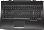 HP Omen 17T-AN100, 17-AN1 gyári új fekete-fehér US angol háttér-világításos billentyűzet modul touchpaddal (230W, nagy Center-Pin DC nyílás) (L14992-001)