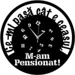  Ceas de perete M-am pensionat 2