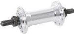 QUANDO KT-A16F, 36H, ALLOY, CP. CAP NUT, 3/8*100*140mm, with safety washers, "VELOTEC" LOGO, NATURAL (FH0141)