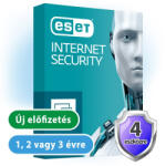 ESET Internet Security (4 gépre, 1 évre) online vírusirtó szoftver (eset_internet_security_4pc)