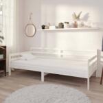 vidaXL fehér tömör fenyőfa kanapéágy 90 x 200 cm (806936) - pepita