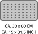 RIDDER Covor de baie antiderapant Playa, alb, 80x38 cm, 68301 68301 (421560) Covor baie