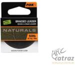 FOX Naturals Shock & Snag Braided Leader 20 méter 50 lb - Fox Fonott Előtétzsinór (CAC820)