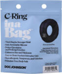 Doc Johnson C-Ring - szilikon péniszgyűrű (fekete) - makelove
