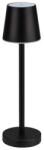 V-TAC Lampa de Masa LED Reincarcabila, Touch, Dimmabila, Corp Negru, Lumina Calda 3000K, IP20 (8730-L)