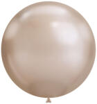 Balloons4party Set 2 baloane latex jumbo chrome champagne 46 cm