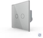 LIVOLO Intrerupator Dublu cu Revenire / Reset cu Touch LIVOLO - Serie Noua - culoare gri