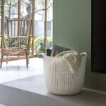 Keter Coș de depozitare „Knit rotund L 30L, alb crem 226388 (443843)