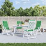 vidaXL Perne scaun cu spătar înalt, 4 buc, verde, țesătură Oxford (361890)