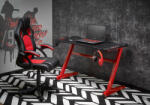 Halmar B49 íróasztal fekete/piros - smartbutor