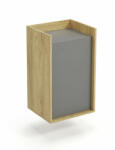 Halmar MOBIUS szekrény 1D szín: hikora tölgy/szürke - smartbutor