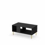 Halmar BULLET LAW-1 dohányzóasztal, fekete/arany - smartbutor