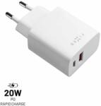 FIXED adapter USB-C és USB kimenettel, PD és QC 3.0 támogatás, 20 W, fehér (FIXC20N-CU-WH)