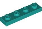 LEGO® 3710c39 - LEGO sötét türkiz lap 1 x 4 méretű (3710c39)