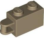 LEGO® 34816c69 - LEGO sötét krémszínű kocka 1 x 2 méretű, fogantyúval a rövid oldalon (34816c69)