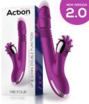 Action No. Four Up and Down Vibrator with Rotating Wheel Purple Vibrator
