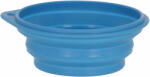 Kerbl Összecsukható szilikon tál utazáshoz - kék, 250 ml