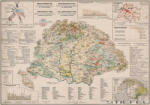  Magyarország gazdaságföldrajzi térképe fakeretben (1921) (187807FK-S)