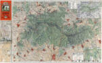  A Mátra térképe fakeretben (1933) (1003FK)