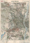  A Budai hegyek térképe fakeretben (1930) (1002FK)