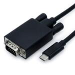 Roline Кабел Roline 1.99. 5821, от USB type C(м) към VGA(м), 2m, черен