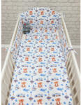  Pihe-Tex Ágynemű Pamut 3 részes 90x140 40x50cm Búgócsigás maci kék 686 - babycenter-online