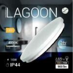 LEDmaster Lagoon 16W 230mm 4000K 960lm kerek natúr fehér mennyezeti lámpa IP44 2év gar (TIA164000K)