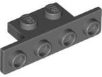 LEGO® 28802c85 - LEGO sötétszürke lap 1 x 2 - 1 x 4 fordító, alul lekerekített sarkú (28802c85)