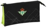 Real Betis Balompié Penar triplu Real Betis Balompié Negru Lămâie verde 22 x 12 x 3 cm Penar