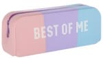 Starpak Szögletes szilikon tolltartó - Tricolor pink