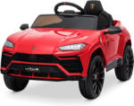 Hollicy Masinuta electrica pentru copil 2-5 ani, Lamborghini Urus 70W 12V 7Ah, culoare Rosie