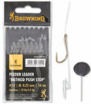 Browning Carlige Legate Browning Barbless No. 16 10cm 0.22mm Feeder Leader Method Push Stop